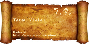 Tatay Vivien névjegykártya